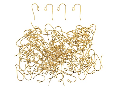 Ear Wires, 1.5 mm (0.06 in), Ball, Gold Tone, Appx 144 Pieces