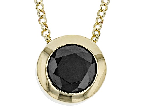 Moda Al Massimo®1.5ctw Bella Luce® Black Diamond Simulant 18k Yellow Gold Over Bronze Necklace - Size 18