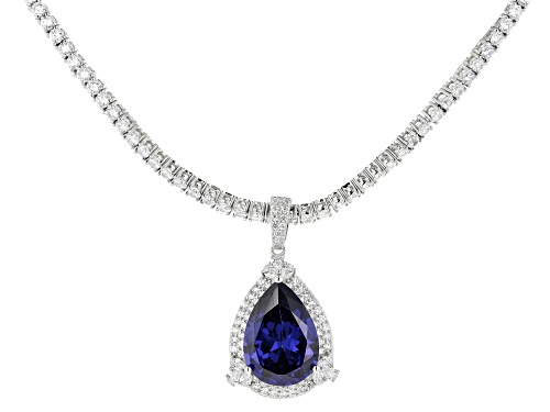 Bella Luce Esotica Tanzanite And Diamond Simulants Rhodium Over