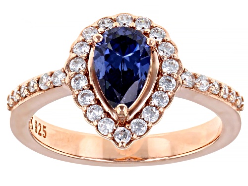 Photo of Bella Luce ® Esotica™ 2.24ctw Tanzanite And White Diamond Simulants Eterno™ Rose Ring - Size 7