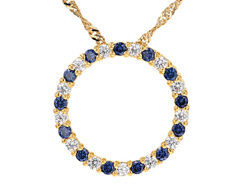Photo of Bella Luce® Esotica™ Tanzanite And White Diamond Simulants Eterno™ Yellow Pendant With Chain