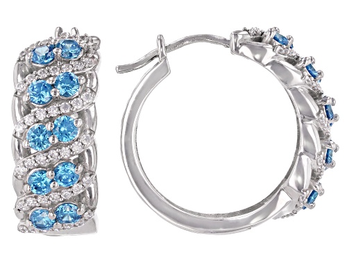 Photo of Bella Luce®Esotica™Neon Apatite And White Diamond Simulants Rhodium Over Sterling Silver Earrings