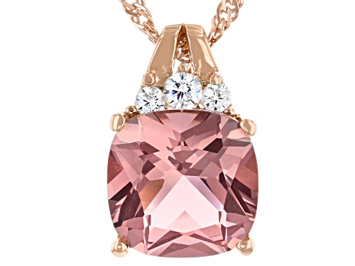 Bella Luce® Esotica® Blush Zircon and White Diamond Simulants Eterno® Rose Pendant With Chain