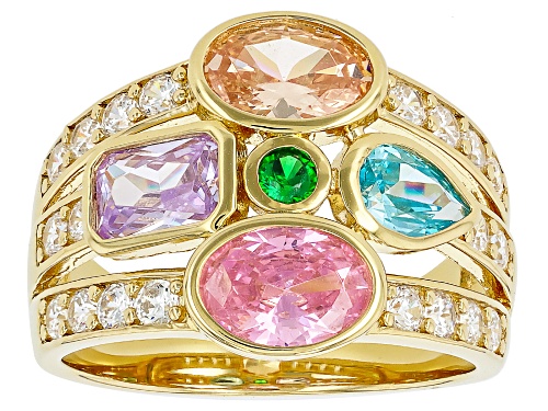 Bella Luce® Esotica™ 5.01ctw Multi-gem Simulants Eterno™ Yellow Ring - Size 7