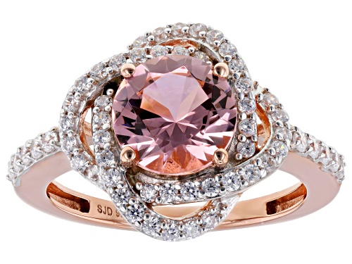 Bella Luce® Esotica™ 1.90ctw Morganite And White Diamond Simulants Eterno™ Rose Ring - Size 6