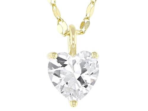 Bella Luce® 2.90ctw White Diamond Simulant Eterno™ Yellow Heart Necklace (1.75ctw DEW) - Size 16