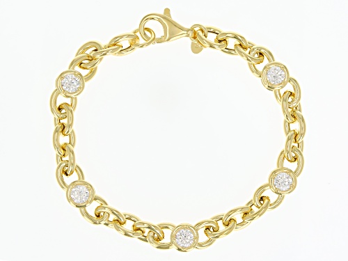 Bella Luce® Italia 5.00ctw White Diamond Simulant Eterno™ Yellow Rolo Bracelet(3.03ctw DEW) - Size 8