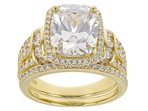 Bella Luce® 8.29ctw White Diamond Simulant Eterno™ Yellow Ring Set (5.02ctw DEW) - Size 8