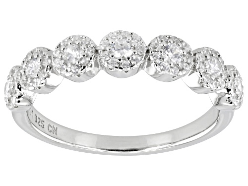 Bella Luce® 0.99ctw White Diamond Simulant Platinum Over Sterling Silver Ring(0.60ctw DEW) - Size 8