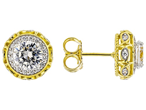 Bella Luce® 4.11ctw White Diamond Simulant Eterno™ Yellow Earrings(2.49ctw DEW)