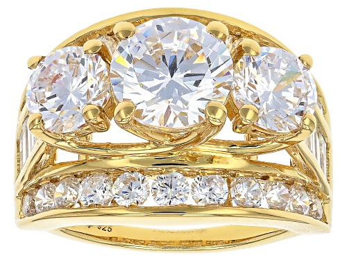 Bella Luce® 9.35ctw White Diamond Simulant Eterno™ Yellow Ring(5.66ctw DEW) - Size 8