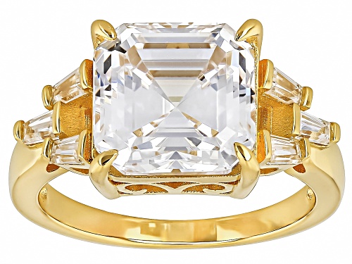 Bella Luce® 11.99ctw White Diamond Simulant Eterno™ Yellow Asshcer Cut Ring(7.26ctw DEW) - Size 10