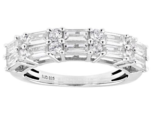 Bella Luce® 1.25ctw White Diamond Simulant Platinum Over Sterling Silver Ring - Size 8
