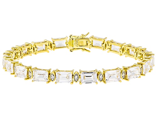 Bella Luce® 27.50ctw White Diamond Simulant Eterno™ Yellow Tennis Bracelet(16.67ctw DEW) - Size 8