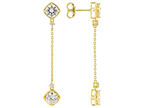 Bella Luce® 5.56ctw White Diamond Simulants Eterno™ Yellow Earrings(3.36ctw DEW)