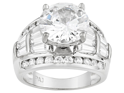 Photo of Bella Luce® 10.67ctw Rhodium Over Sterling Silver Ring - Size 5