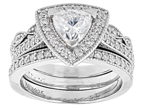 Bella Luce® 2.51ctw Rhodium Over Sterling Silver Ring With Bands (1.26ctw DEW) - Size 12