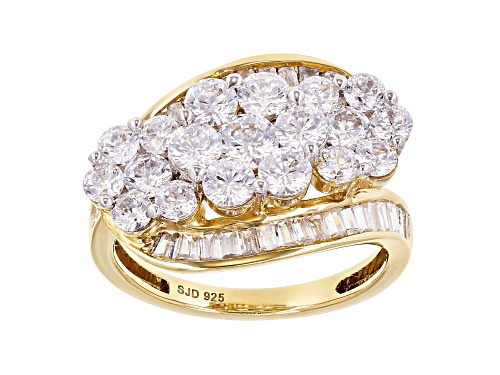 Bella Luce® 3.80ctw White Diamond Simulant Eterno™ Yellow Ring (2.27ctw DEW) - Size 10