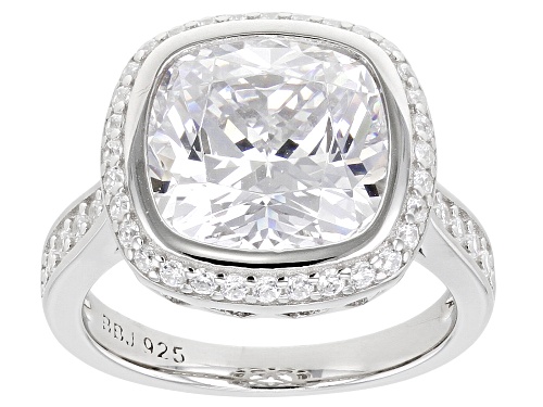 Bella Luce ® 8.99ctw Platinum Over Sterling Silver Ring. (4.23 DEW) - Size 12
