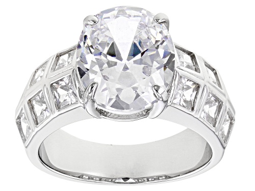 Photo of Bella Luce ® 9.01ctw White Diamond Simulants Platinum Over Sterling Silver Ring. (7.21 DEW) - Size 5