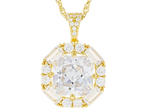 Photo of Bella Luce® 11.90ctw White Diamond Simulant Eterno™ Yellow Pendant With Chain (7.12ctw DEW)