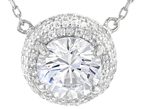Photo of Bella Luce ® 4.23ctw White Diamond Simulant Rhodium Over Sterling Silver Necklace (2.47ctw DEW) - Size 16