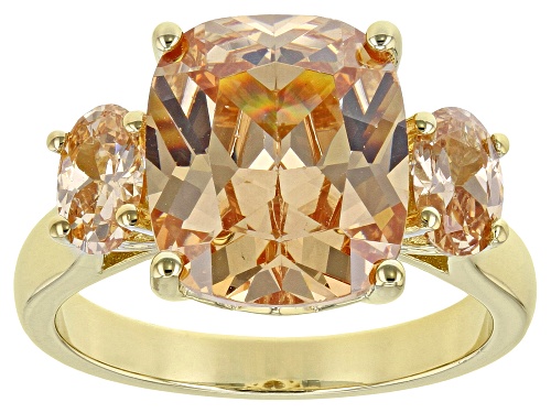 Bella Luce® 10.97ctw Champagne Diamond Simulants Eterno® Yellow Ring (6.64ctw DEW) - Size 9