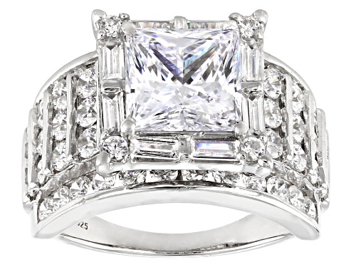 Photo of Bella Luce ® 8.60ctw White Diamond Simulant Platinum Over Sterling Silver Ring (4.75ctw DEW) - Size 10