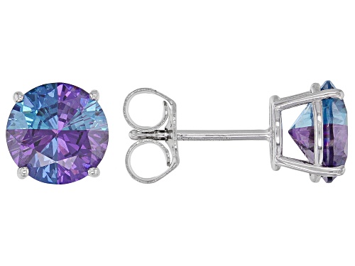 Photo of Bella Luce® 6.66ctw Multi Color Simulants Rhodium Over Silver Stud Earrings (4.03ctw DEW)
