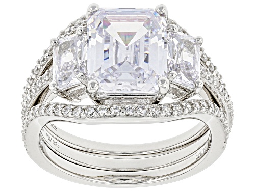 Photo of Bella Luce® 8.62ctw White Diamond Simulant Platinum Over Sterling Silver Ring Set(5.22ctw DEW) - Size 10