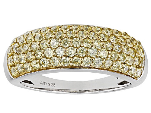 Bella Luce® 2.10ctw Yellow Diamond Simulant Platinum Over Sterling Silver Ring - Size 11