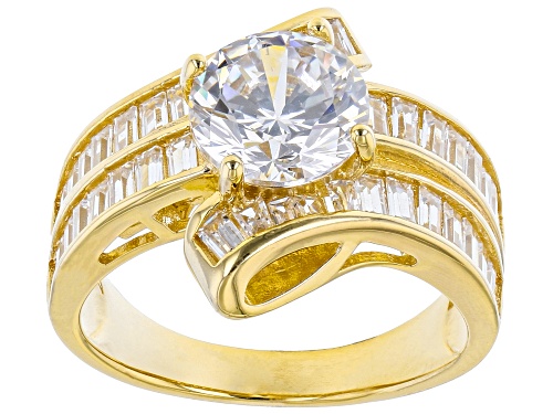 Bella Luce® 6.13ctw White Diamond Simulant Eterno™ Yellow Ring(3.71ctw DEW) - Size 11