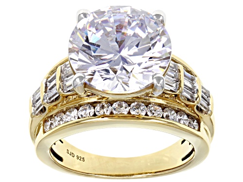 Photo of Bella Luce® 12.90ctw White Diamond Simulant Eterno™ Yellow Ring - Size 11