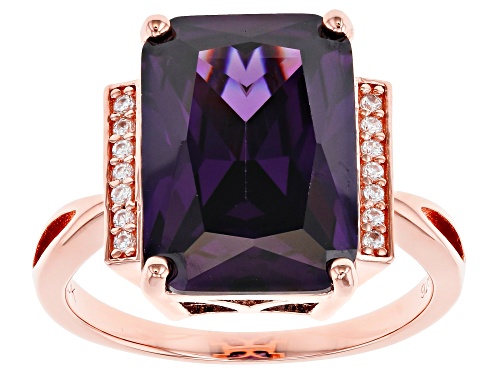 Bella Luce® 10.67ctw Amethyst And White Diamond Simulants Eterno™ Rose Ring - Size 6