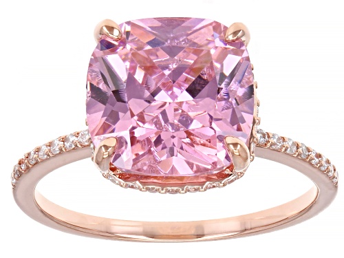 Photo of Bella Luce® 6.55ctw Pink And White Diamond Simulants Eterno™ Rose Ring (4.20ctw DEW) - Size 7