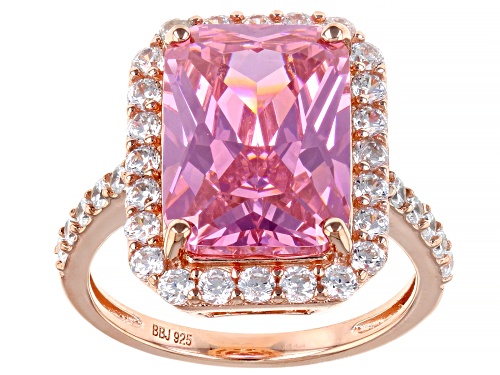 Photo of Bella Luce® 14.57ctw Pink And White Diamond Simulants Eterno™ Rose Ring - Size 9