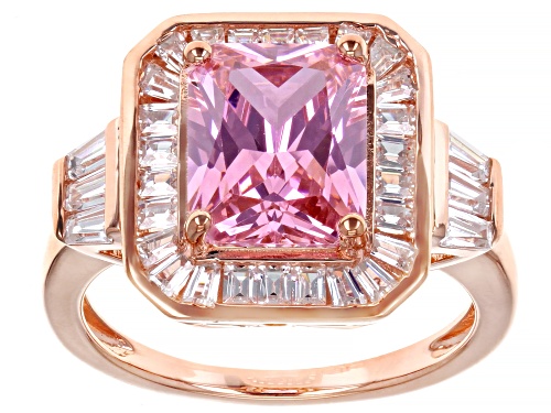 Photo of Bella Luce® 6.08ctw Pink And White Diamond Simulants Eterno™ Rose Ring (4.33ctw DEW) - Size 5