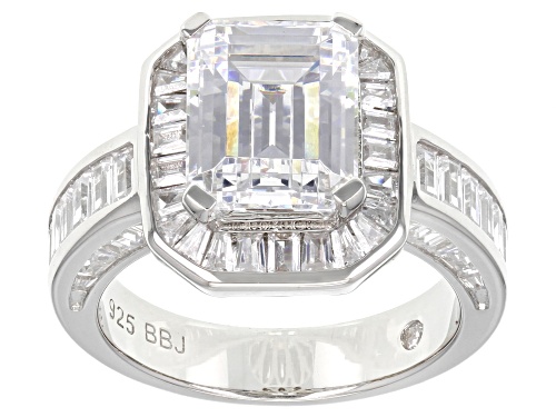 Bella Luce® 9.51ctw White Diamond Simulant Platinum Over Sterling Silver Ring - Size 12