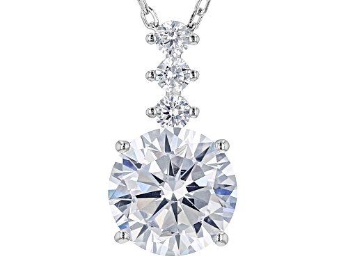 Photo of Bella Luce® 4.98ctw White Diamond Simulant Rhodium Over Sterling Silver Necklace(3.01ctw DEW) - Size 16