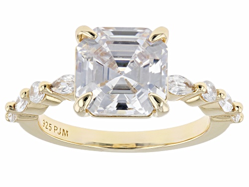 Bella Luce® 5.83ctw White Diamond Simulant Eterno™ Yellow Asscher Cut Ring(3.53ctw DEW) - Size 11