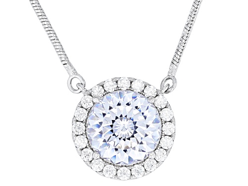 Photo of Bella Luce® 5.43ctw White Diamond Simulant Rhodium Over Silver 130 Facet Necklace(3.29ctw DEW) - Size 18