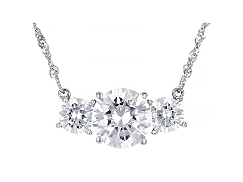 Bella Luce® 9.13ctw Diamond Simulant Platinum Over Silver Necklace(5.53ctw DEW) - Size 18