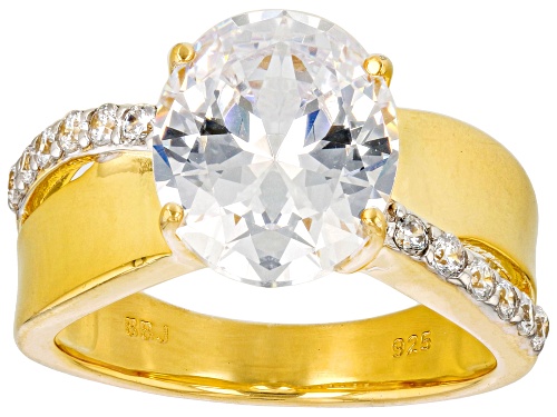 Bella Luce® 7.80ctw White Diamond Simulant Eterno™ Yellow Ring (4.72ctw DEW) - Size 8
