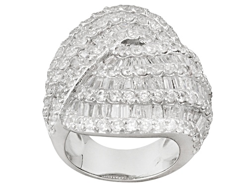 Bella Luce ® 19.04ctw Rhodium Over Sterling Silver Ring - Size 6