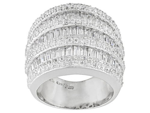 Photo of Bella Luce ® 7.35ctw Rhodium Over Sterling Silver Ring - Size 5
