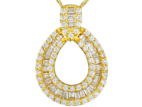 Photo of Bella Luce ® 1.61ctw Baguette And Round Eterno™ Yellow Pendant With Chain