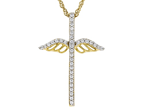 Photo of Bella Luce ® .46ctw Round Eterno ™ Yellow Cross Pendant With Chain