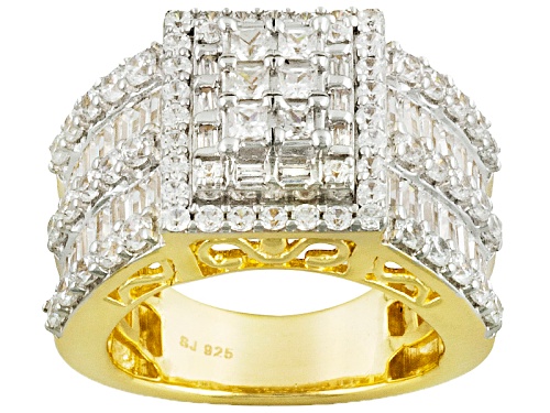 Photo of Bella Luce ® 5.72ctw Princess Cut And Baguette And Round  Eterno™ Yellow Ring - Size 5