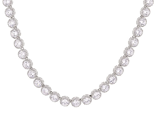 Photo of Bella Luce ® 57.95ctw Rhodium Over Sterling Silver Tennis Necklace (32.94ctw DEW) - Size 18