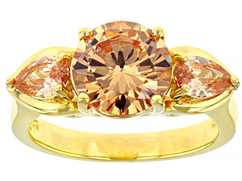 Bella Luce ® 6.15ctw Champagne Diamond Simulant Eterno™ Yellow Ring (3.53ctw DEW) - Size 7